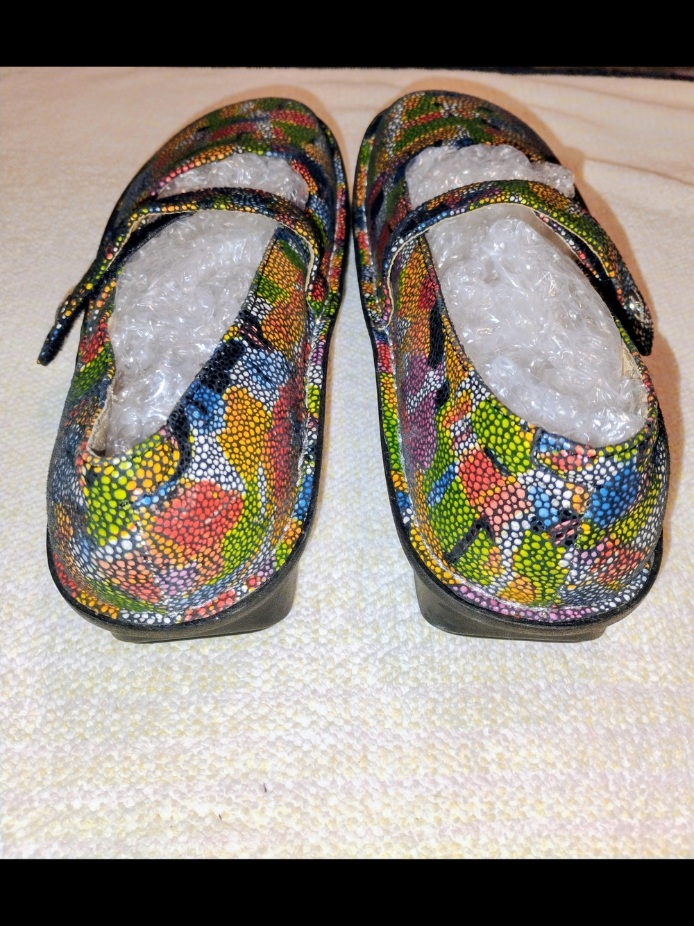 Algeria Women's Size 38 Multicolor Mosaic Print Mary Jane Comfort Shoe - Picture 13 of 13